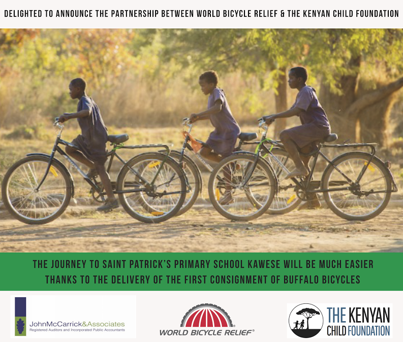 Partnership World Bicycle Refief (WBR) - John Mc Carrick & Associates and Kenyan Child Foundation